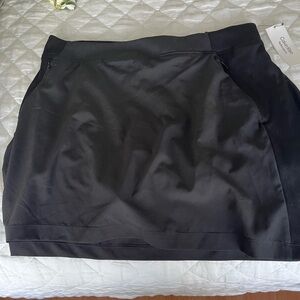 Calvin Klein Black Sporty Skirt with Ribbed Side Panels with tags